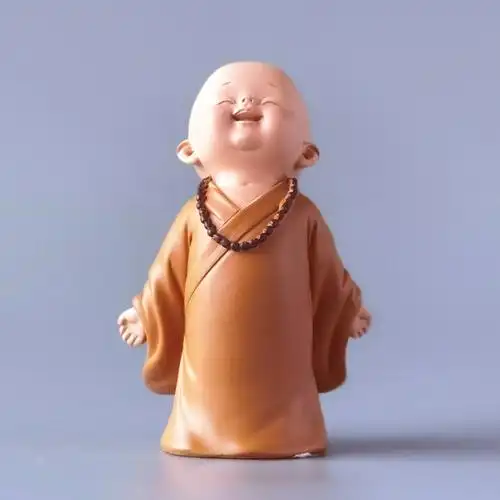 佛像摆件阿弥陀佛情绪稳定迷你一休慧能小和尚禅意摆件