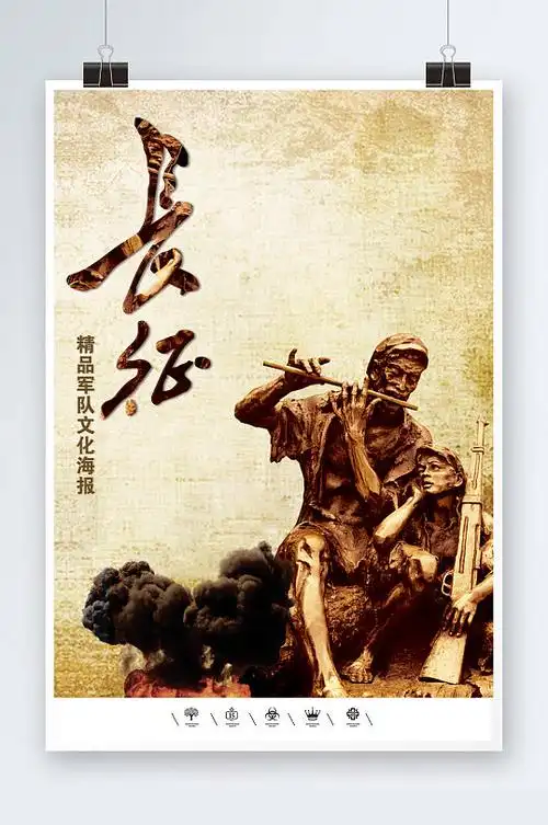 中国工农红军万里长征海报