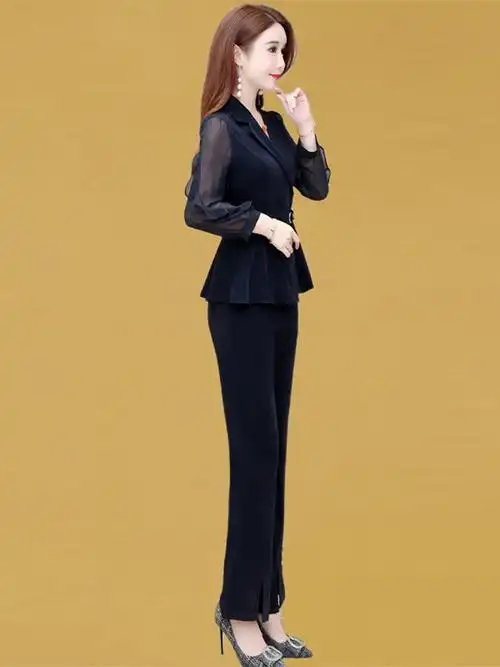 职业套装女高高端国际品牌时尚时髦洋气高级女神范休闲时尚套装