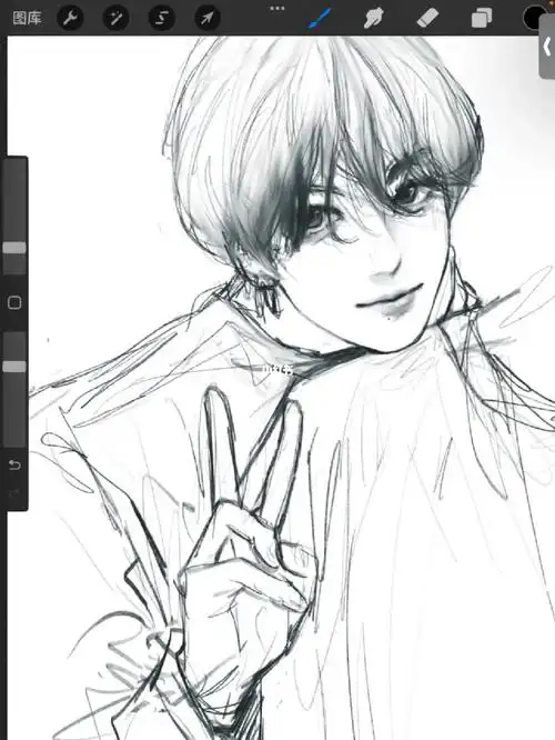 感觉不说米子也能看出来是哪张照片哈哈哈#田柾国