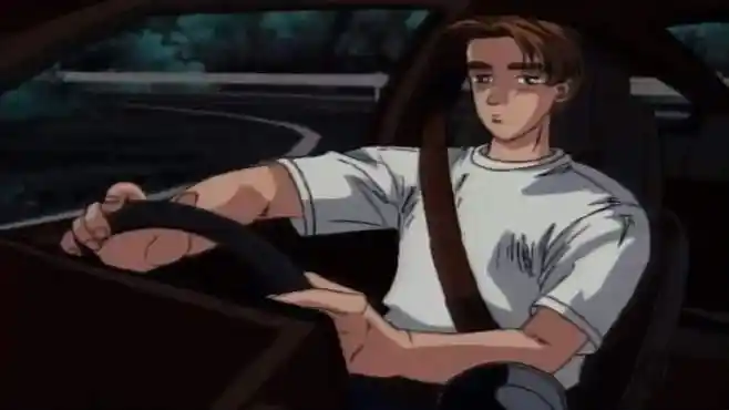 头文字d:藤原拓海这个过弯漂移,好强力的冲劲,简直太稳了!