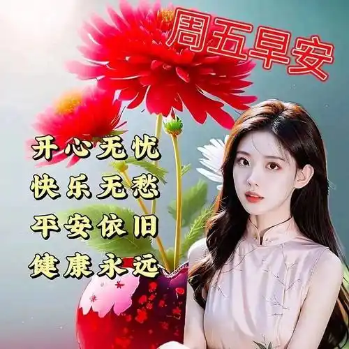 5月5日星期五早安祝福暖心图片带字带早上好语录,祝朋友们幸福吉祥!