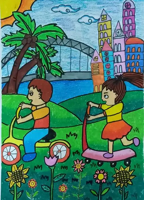 悦画悦美,喜悦童年——琼海市第一小学2020年度庆"六一"绘画比赛一,二