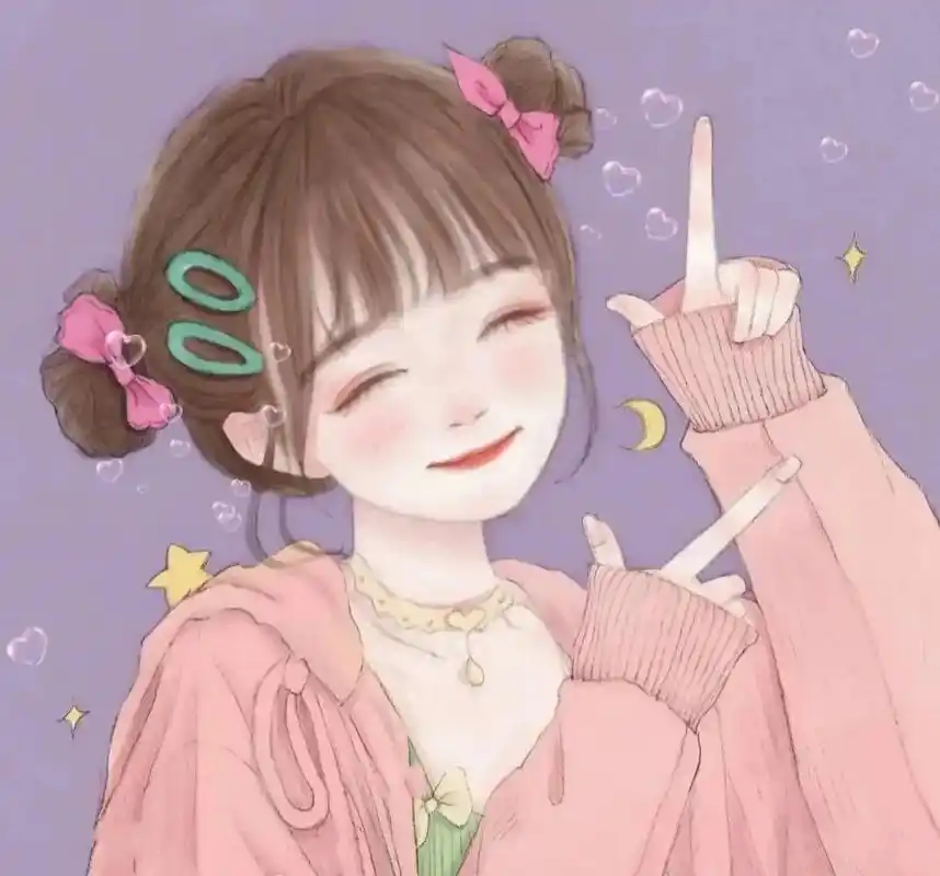 头像女 #可爱头像女卡通呆萌 初听不知言之意 ,再听已上话 - 抖音