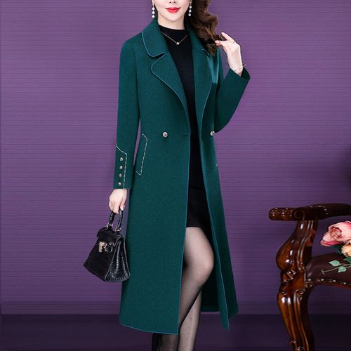 双面呢大衣女妈妈