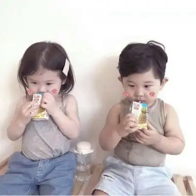 江奕可爱萌娃情头一对两张只要我爱他他就什么都值得