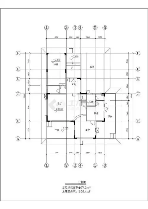 某地几套别墅建筑设计施工图纸_别墅建筑_土木在线
