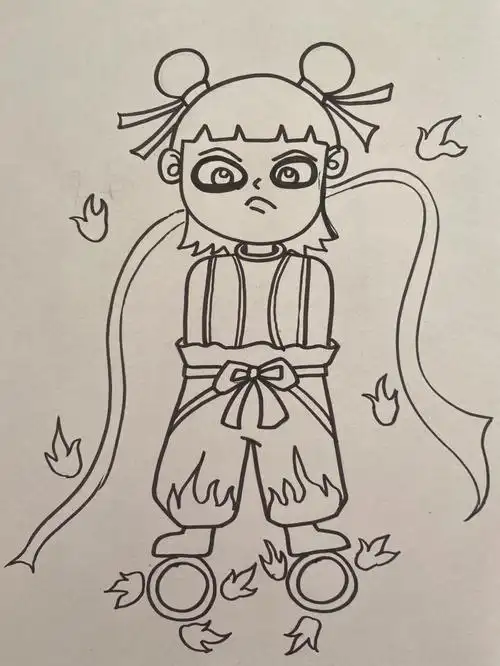 哪吒儿童画简笔画