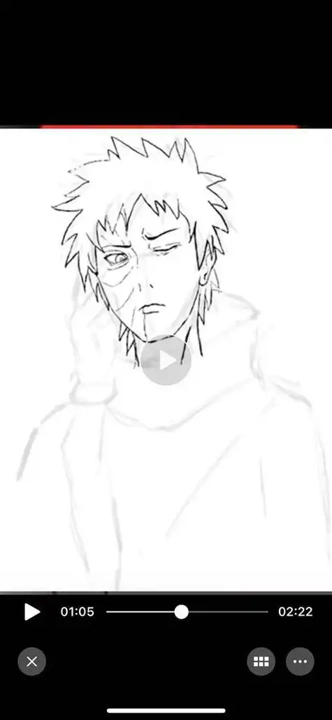 手绘悲微の带土火影手绘投稿第664期马克笔手绘 宇智波带土 火影忍者