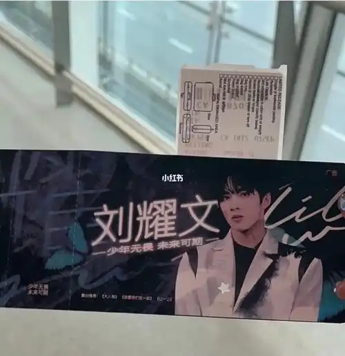 收刘耀文应援机票