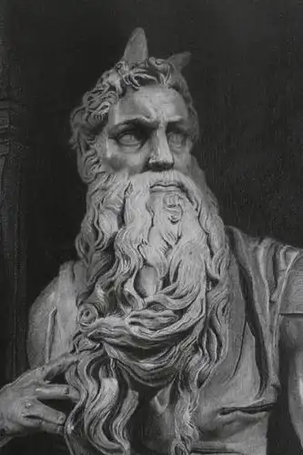 我的素描作品摩西