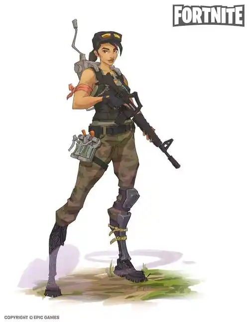 创意卡通手绘的吃鸡游戏人物