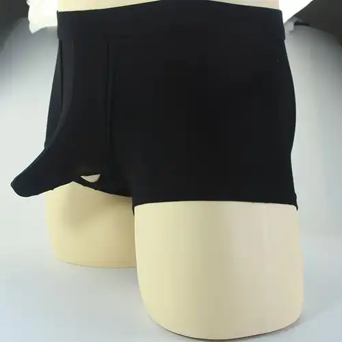 包皮分离内裤枪弹分离内裤男士枪弹分离舒适开口门襟四角枪蛋分离内裤