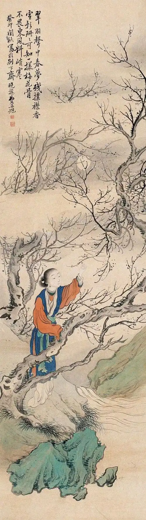 费丹旭:一生贫寒,不得不以绘画供权贵玩赏|仕女|恽寿平|肖像画|画家