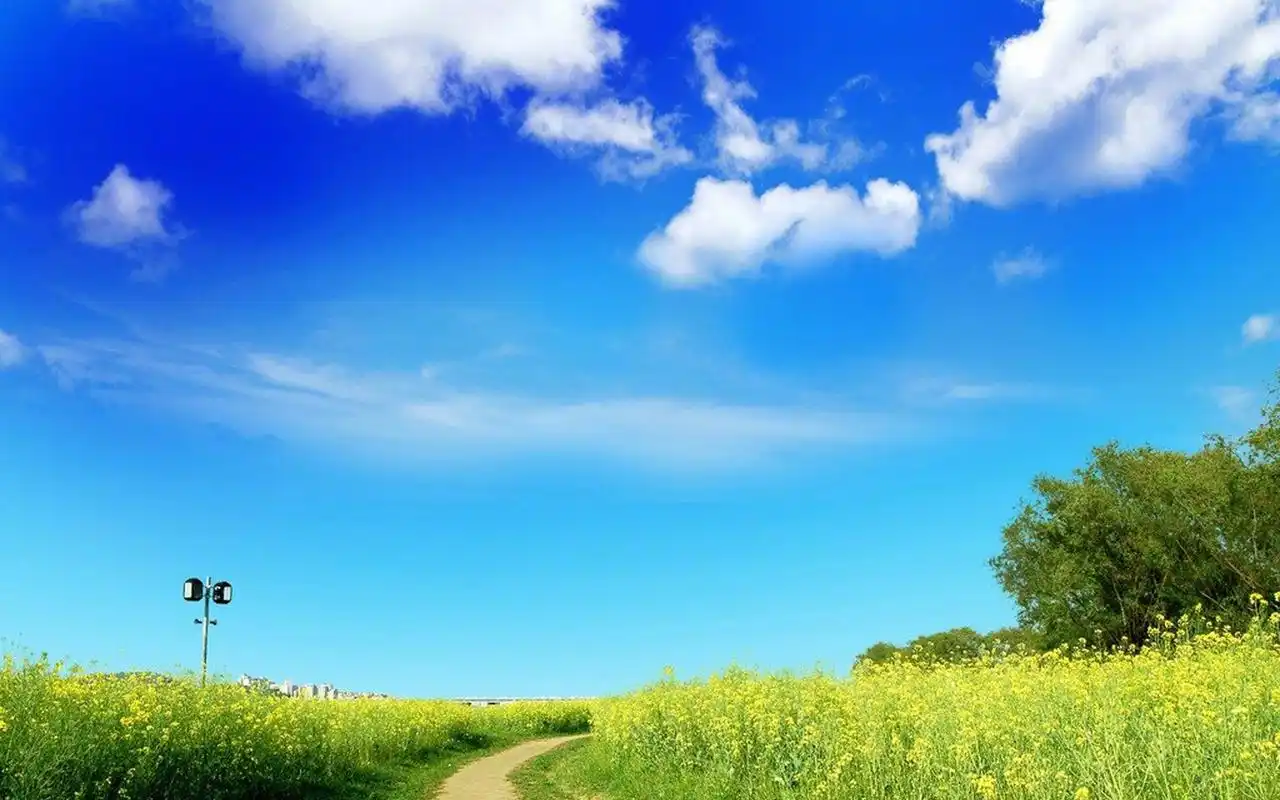 唯美蓝天白云风景图片电脑壁纸.分享一组唯美天空风景图片壁纸给大家,