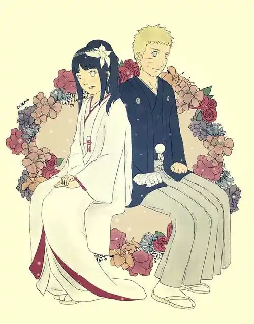 ナルヒナ结婚 (2)|co.kino的日向雏田插画图片