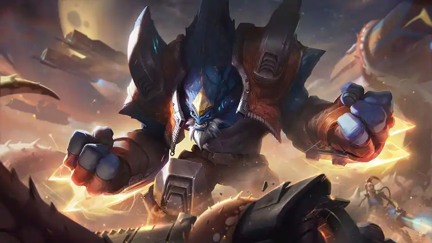 详情足迹lol英雄联盟 熔岩巨兽 奥德赛 墨菲特 石头人 8k壁纸横版微信