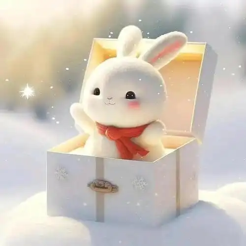 2023超萌兔子头像,兔年新年可爱粉色双兔图片大全_网易订阅