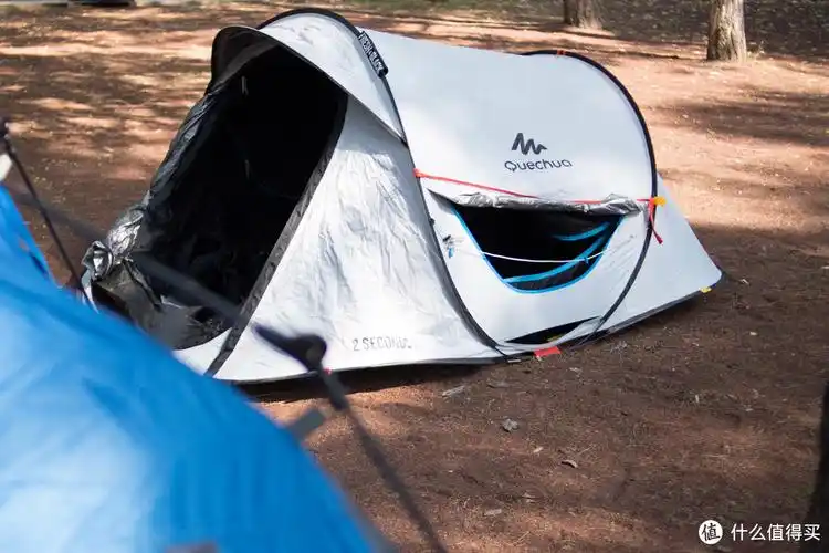 众测懒人的利器迪卡侬quechua趣岳两秒快开防晒遮光帐篷附真人兽