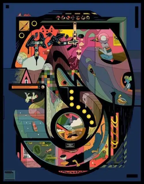 手绘素材视觉传达设计插画