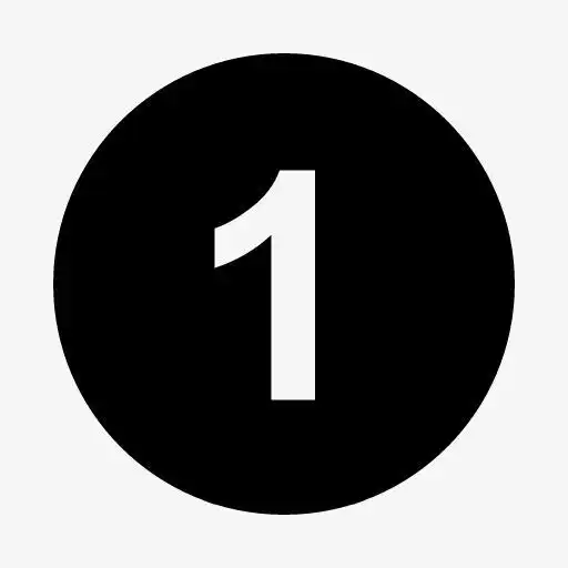 创意卡通风格数字1图标