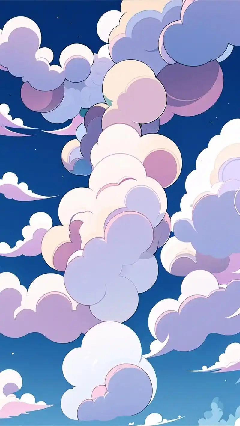 奶白色系云朵壁纸,温柔治愈系9515