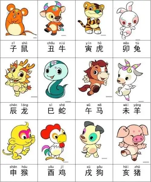 第五小学一年级美术《十二生肖》