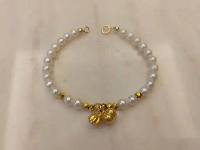 diy珍珠黄金手链