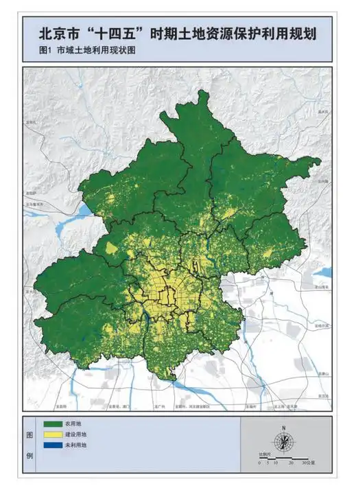图1 市域土地利用现状图