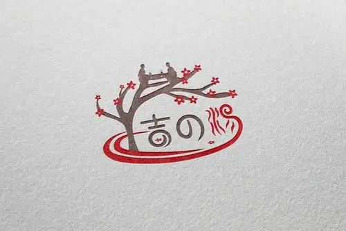 日式温泉logo设计