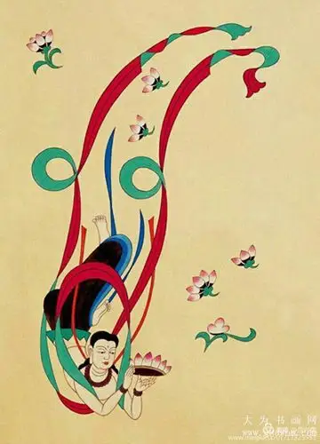 范兴儒敦煌壁画临摹作品《飞天篇》