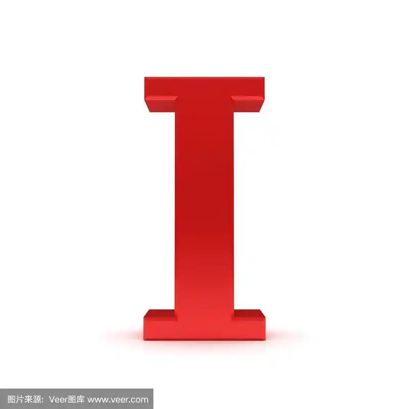 红色,英文字母i,字母,大写字母,三维图形