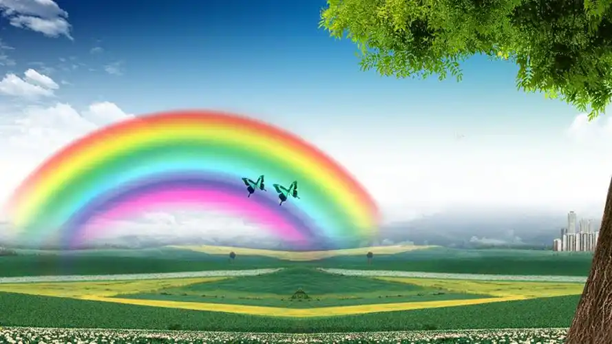 唯美彩虹壁纸