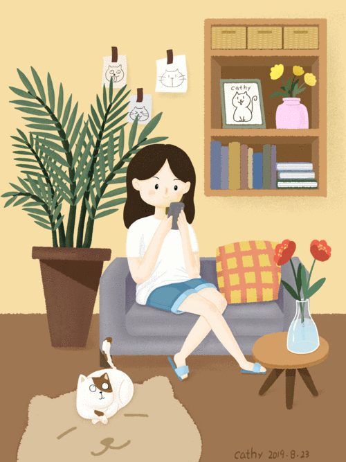 【插画】一个人的小时光