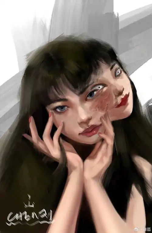 富江|插画|游戏原画|陈匜_原创作品-站酷zcool