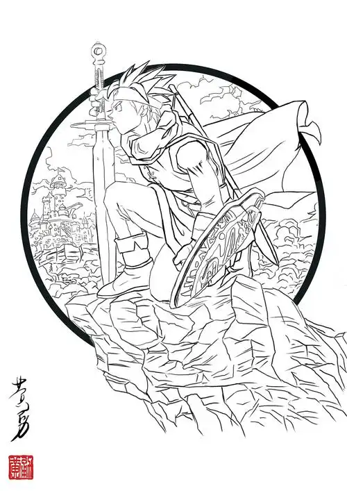 临摹鸟山明的作品