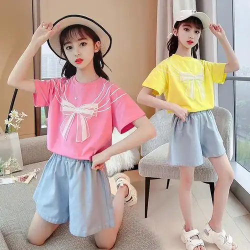 女童套装2021新款夏装洋气中大儿童网红