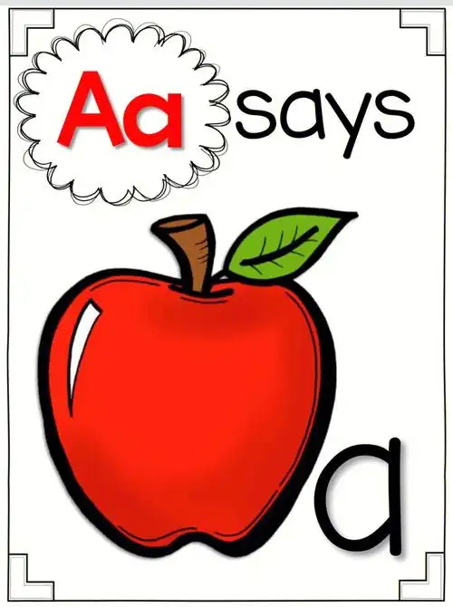 26个字母自然拼读卡片