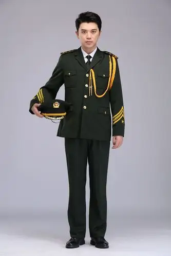 军装礼服国旗班升旗手服装军鼓乐队演出服三军仪仗队成人男女套装