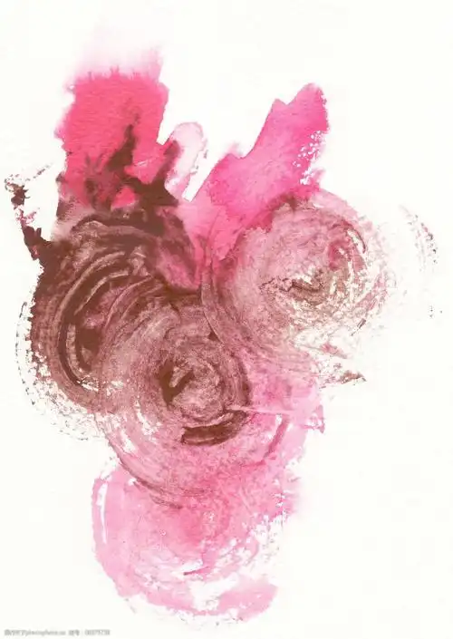 10幅水彩画的纹理