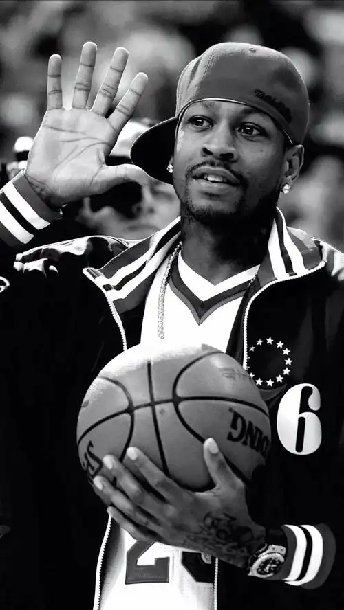 黑白大片!艾弗森超炫酷手机壁纸 这是多少男孩子的青春