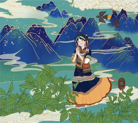 彝族商业插画|插画|商业插画|mli花儿 - 原创作品 - 站酷 (zcool)