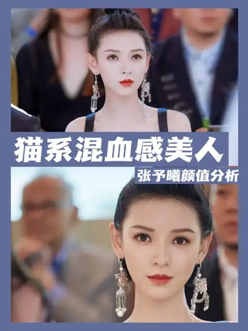 猫系混血感美人张予曦颜值分析