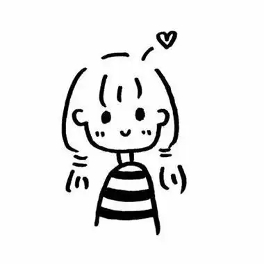 简笔画小人可爱女生可爱简笔画手绘女孩