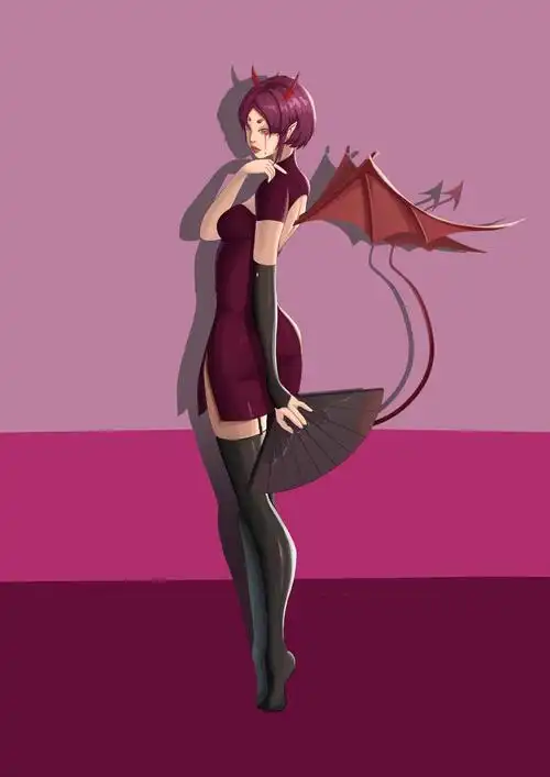 恶魔插画图片壁纸