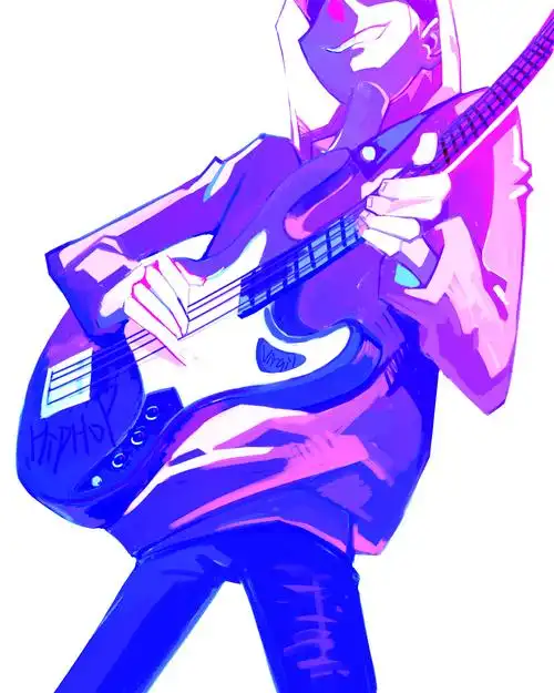 我就是想画贝斯不想画脸 (色差好大我杀