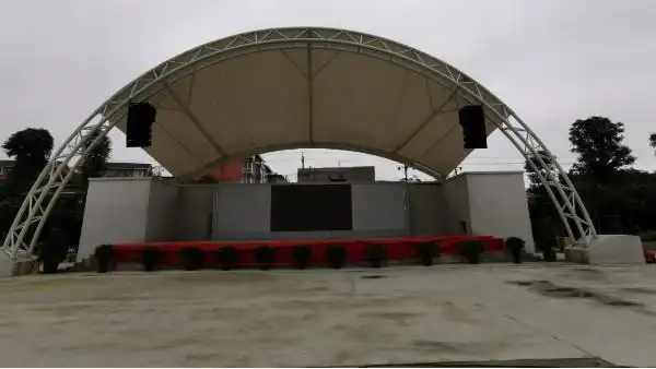 鹰皇科技承接雅安市名山体育馆舞台灯光音视频工程