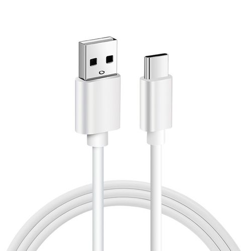 机电源适配器typec宽口数据线ob充电线2米加长白色快充线typec025m