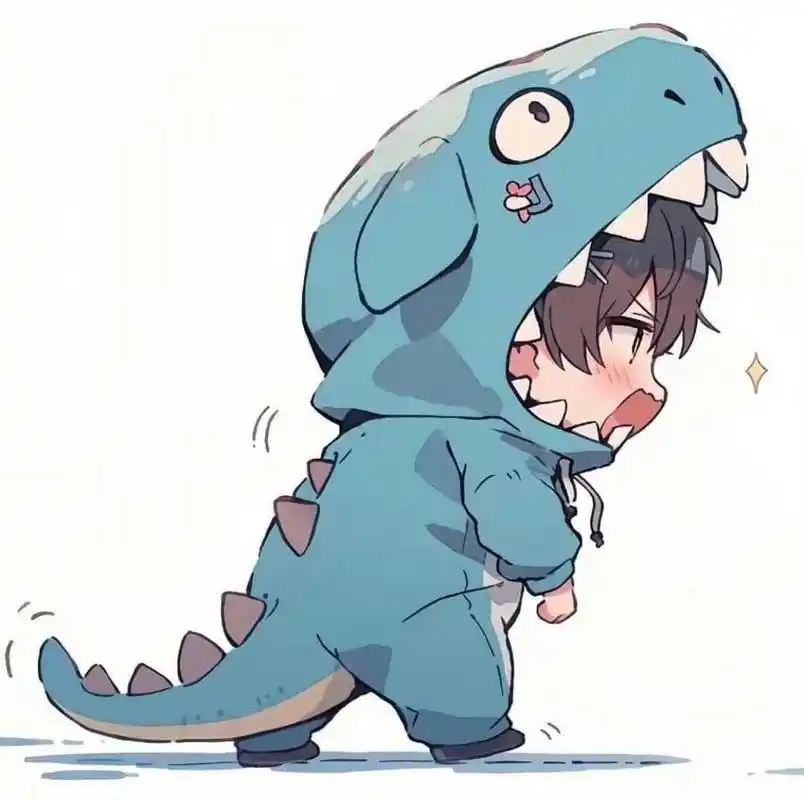 嗷嗷小恐龙//头像情侣   情侣头像