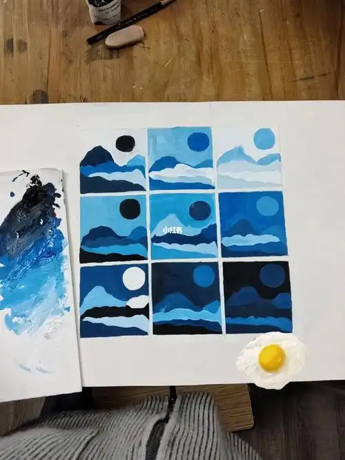 色彩明度对比图